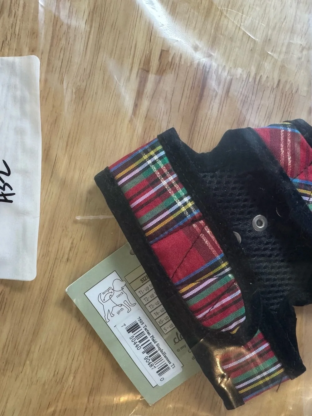 Cloak & Dawggie Teacup Holiday Tartan Dog Harness (up to 2 LBS - $39.95 retail)